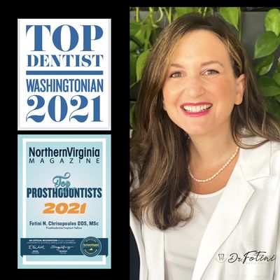 Dr C received the Top Prosthodontist Awards in 2021 by Washingtonian and Nova Magazine.