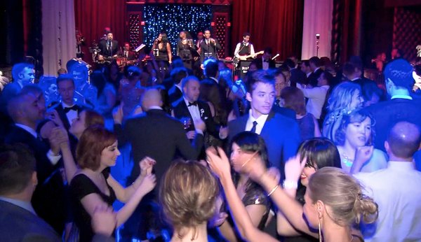 The Band Plays To A Packed Dance Floor