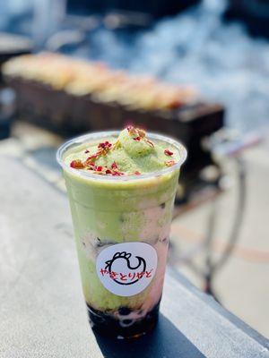 Yakitori Yado - Strawberry Matcha Latte