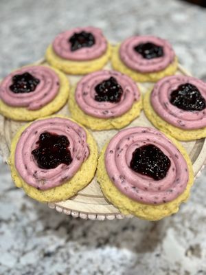 Raspberry cookies