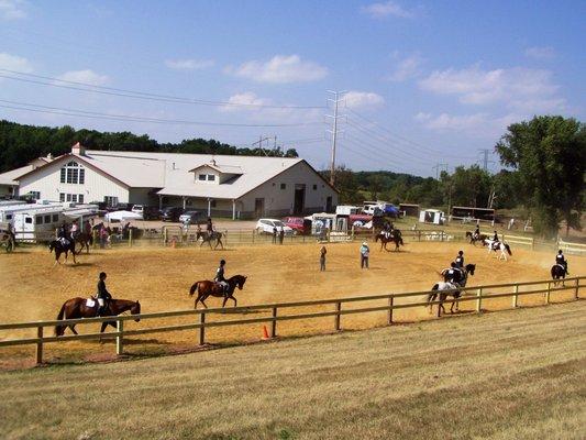 Photo from when we hosted the MN High School Equestrian Association show at the facility.