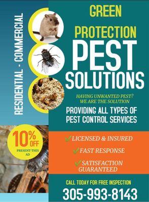 Green protection pest solutions