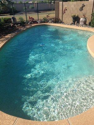 A picture of a pool we service every week.