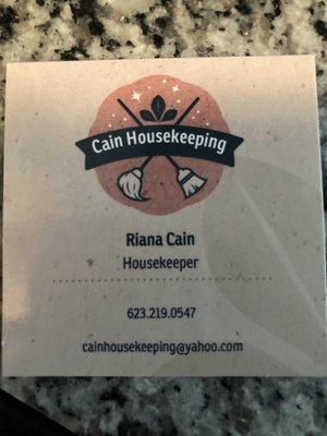 Cain Housekeeping