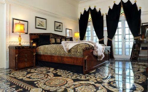 Terrazzo bedroom in the Versace Mansion!