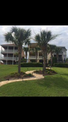 Grand Dunes Landscape and Maintenance lawn care services at Waterway Palms near Carolina Forest in Myrtle Beach, South Carolina