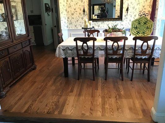 Dining Room used to be carpet.