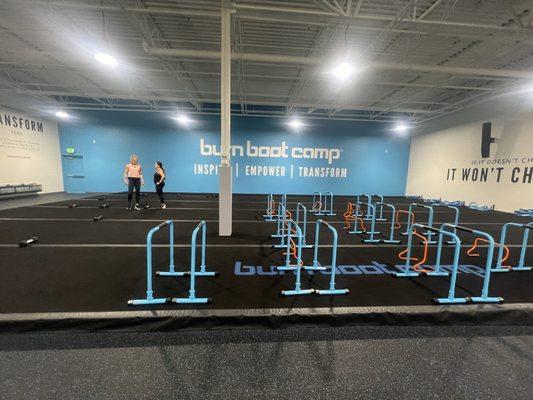 Burn boot camp floating floor