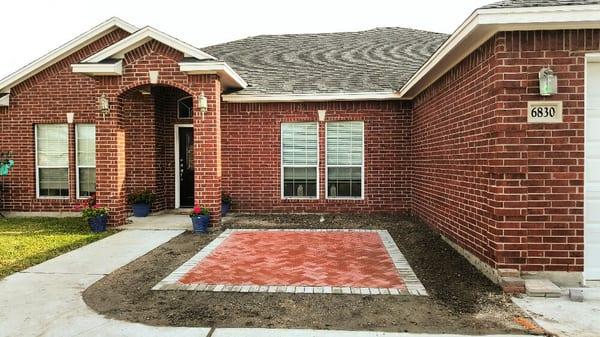 All done with  Paver patio (Harringbone pattern)