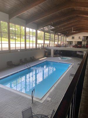 Indoor pool and hot tub