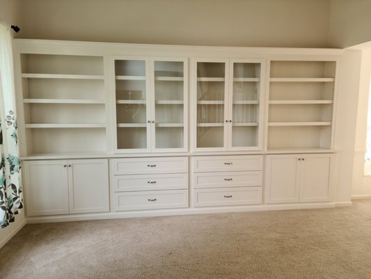 Custom built-in bookcase