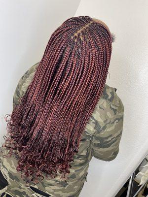 Small box braids