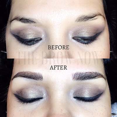 Microblading- before and after.