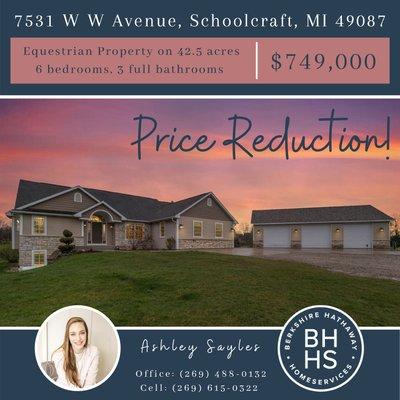 Price Reduction: $749,000!