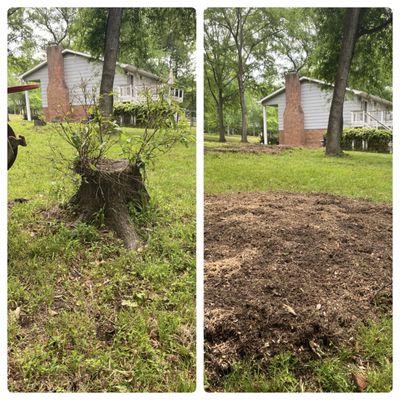 4-24-23 before and after.  Black Horse Run-Indian Land SC