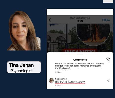 Tina Janan comment