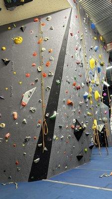 First time indoor rock climbing