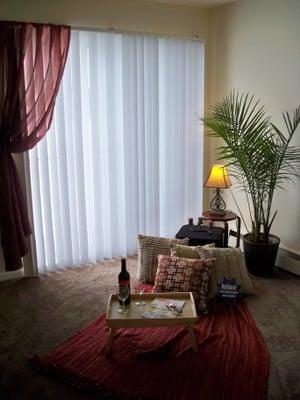 Beautiful Living Room with private patio