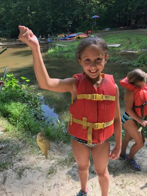 Fishing at Valley Mill Camp