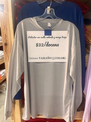 Long sleeve polyester