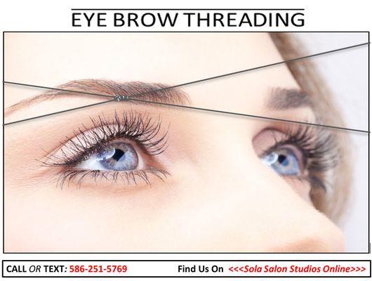 Threading brows/full face