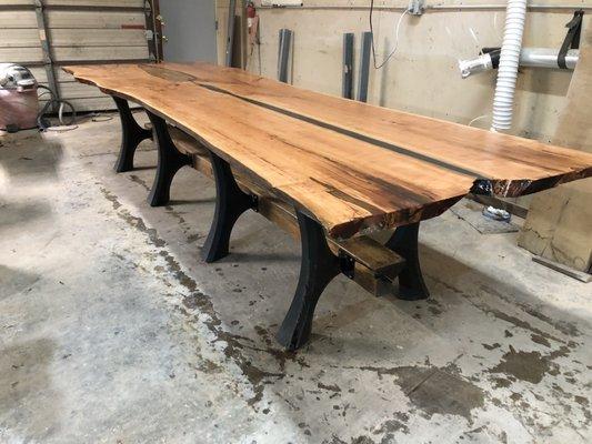 12' x 50" Cherry table