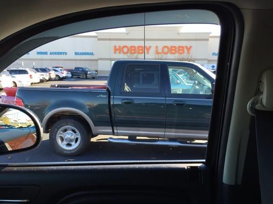 Parking lot of hobby lobby