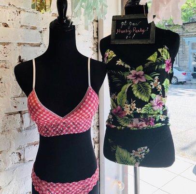 Hanky Panky Summer 2019 Lace Bra + Panty Sets. Gingham + Tropical!