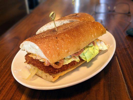 April 15, 2023; Shrimp Po Boy ($15).