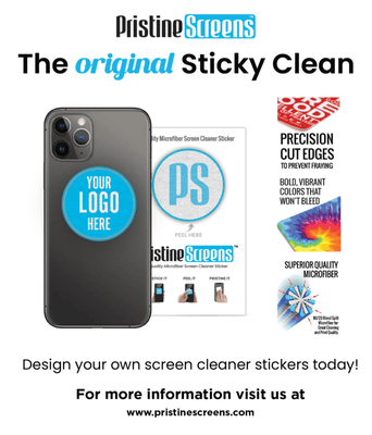 Custom Screen Cleaner Stickers