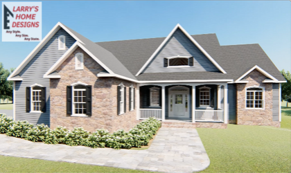 Modern Farmhouse by Larry's Home Designs - Front Entrance