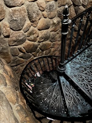 The stairs to the wine cellar!