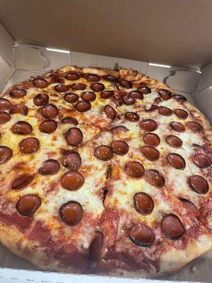 Pizza! Classic cheese and pepperoni