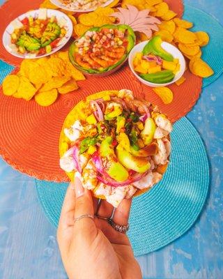 Tostada aguachile