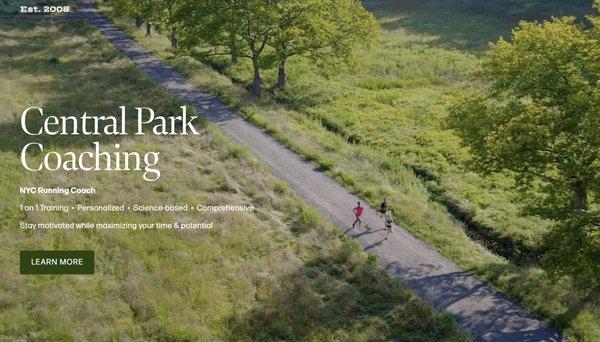 Central Park Coaching website homepage