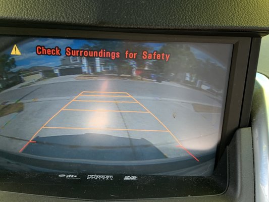 Backup camera working