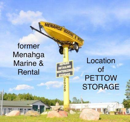 Former Menahga Marine & Rental. Location of Pettow Storage in Menahga