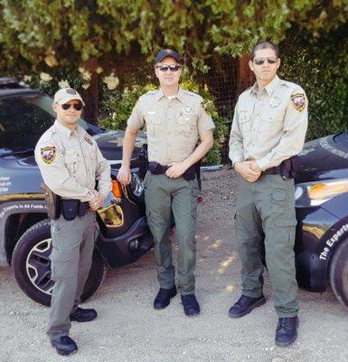 Assistant Chief Colin Buckler, President/CEO Shawn Withey, Assistant Chief Carlos Bobe`