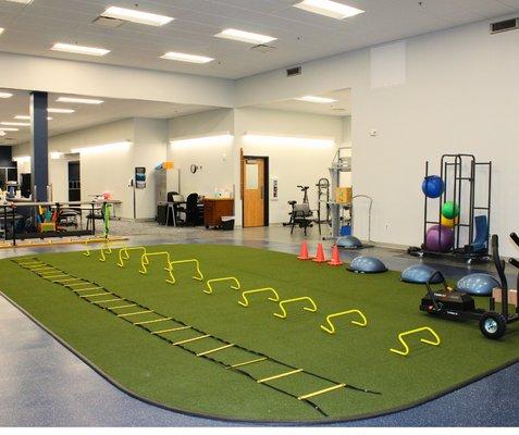 Our turf and track is designed to get athletes back to peak performance.