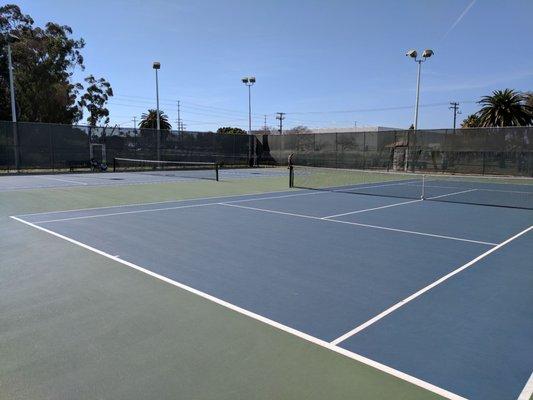 Courts 1& 2 are bright and clean