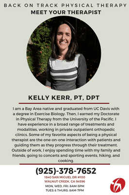 Meet one of our AMAZING physical therapists, Kelly!