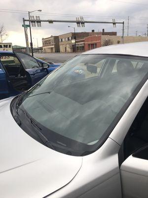 $235  total installation and front windshield repair included