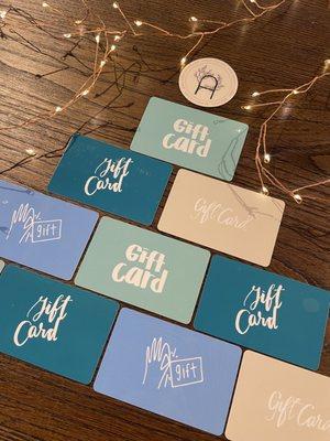 Gift cards available