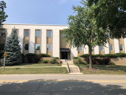 Exterior of office building