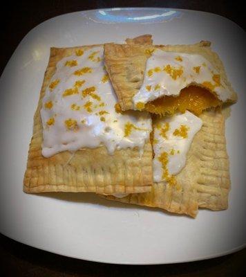 Homemade orange marmalade pop tart