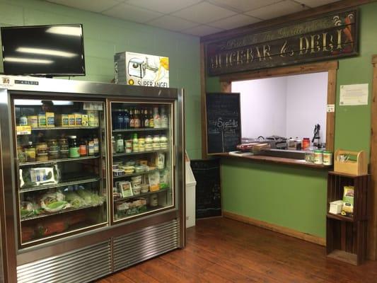 The deli and juice bar!