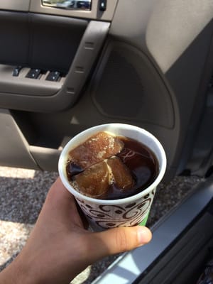 Some delicious iced coffee to go with their coffee ice cubes. Free with the purchase of a pound of coffee!