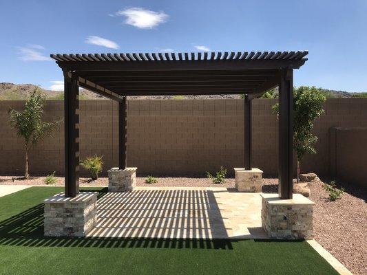 Alumiwood Pergola Installation!