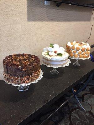 GERMEN chocolate cake, carrot cake, banana pudding cake