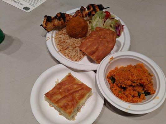 Food from the annual Armenian food festival